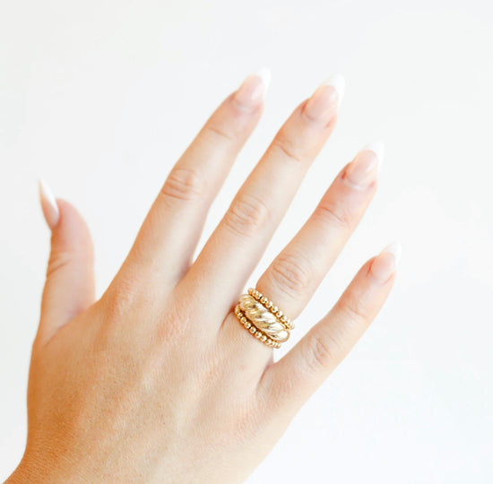 Ella Beaded Ring | 14k Gold