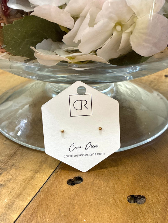 Molly tiny ball Studs | 14k