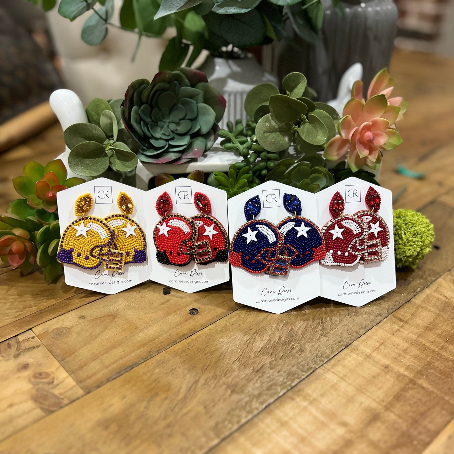 Mandie Helmet Earrings