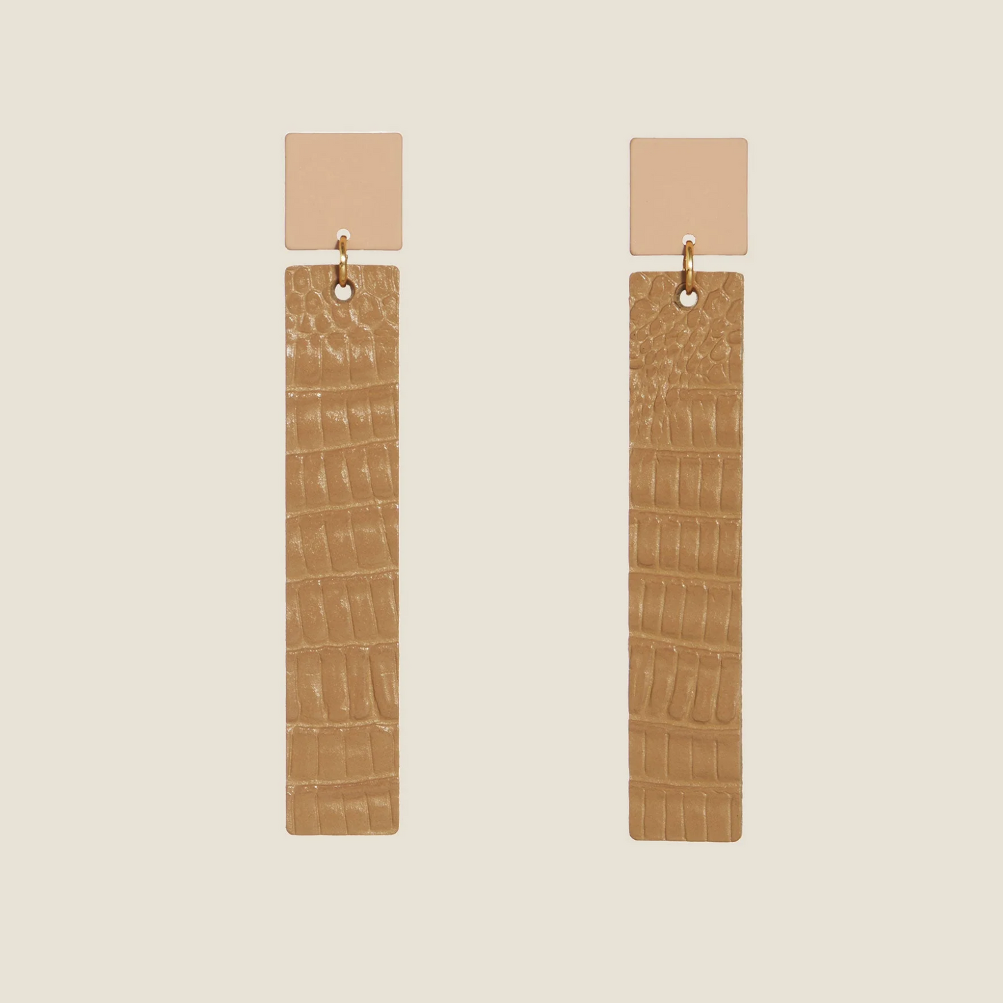 Lennon Earrings | Latte