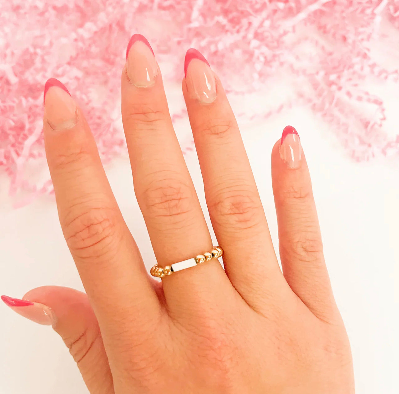 Mallory Beaded Ring | 14k Gold