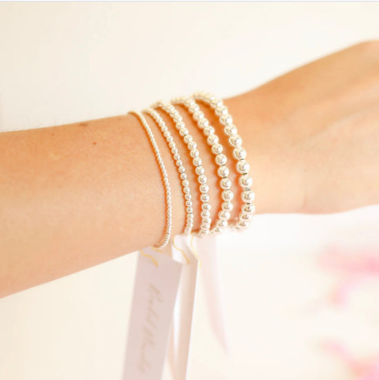 Reese Beaded Bracelet | Sterling Silver