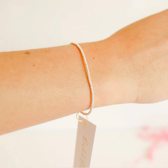 Reese Beaded Bracelet | Sterling Silver