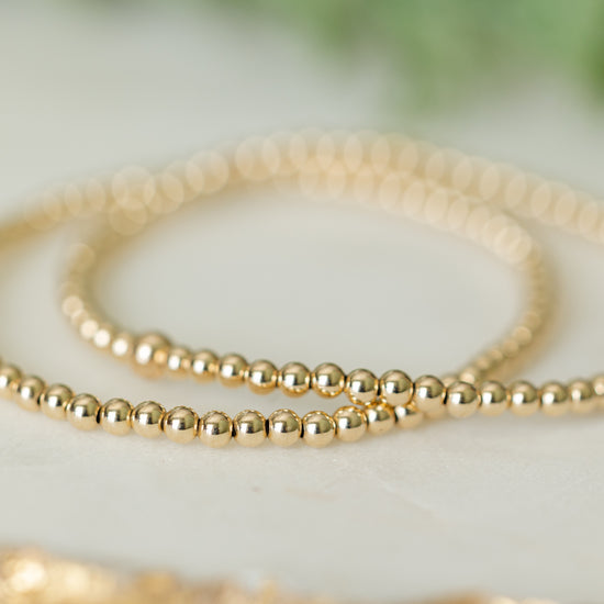 Patricia Beaded Bracelet | 14k